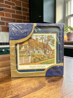 Vintage Pimpernel English Cottages Coasters - Set of 6